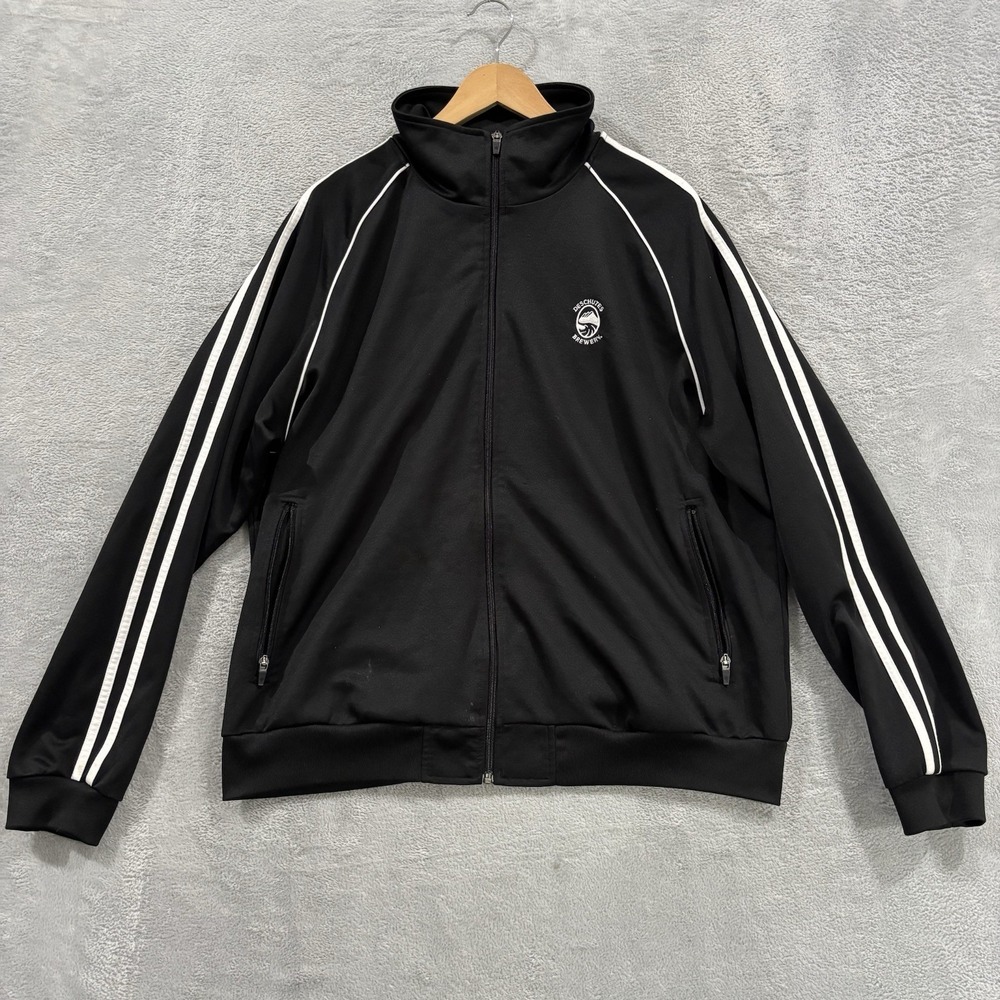 North End Full Zip Jacket All Climate Wear Ezem System Tape Athletic Gym Black